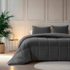 Sleeptime Velvet Lazy dekbed zonder overtrek excl. kussensloop - Antraciet - 240x200 cm