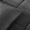 Sleeptime Velvet Lazy dekbed zonder overtrek excl. kussensloop - Antraciet - 240x200 cm