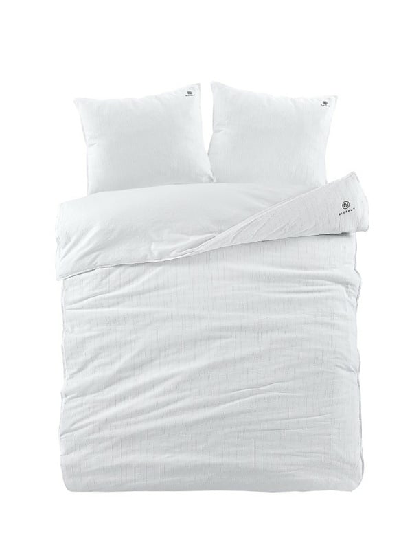 BLCKOUT dekbedovertrek Odessa - wit - katoen - 1-persoons (140x220 + 60x70 cm)