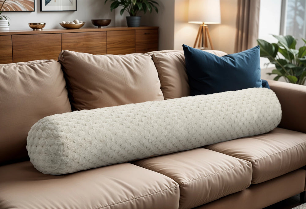 Bodypillow Crème - ergonomisch kussen - 140x20 cm