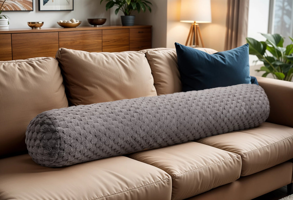 Bodypillow Taupe- ergonomisch kussen - 140x20 cm