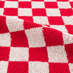 Handdoek Check rood