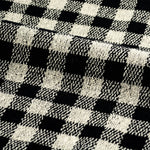 Handdoek Check Zwart