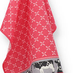 Theedoek Koeien - Rood