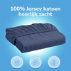 Hoeslaken - jersey - denim blauw