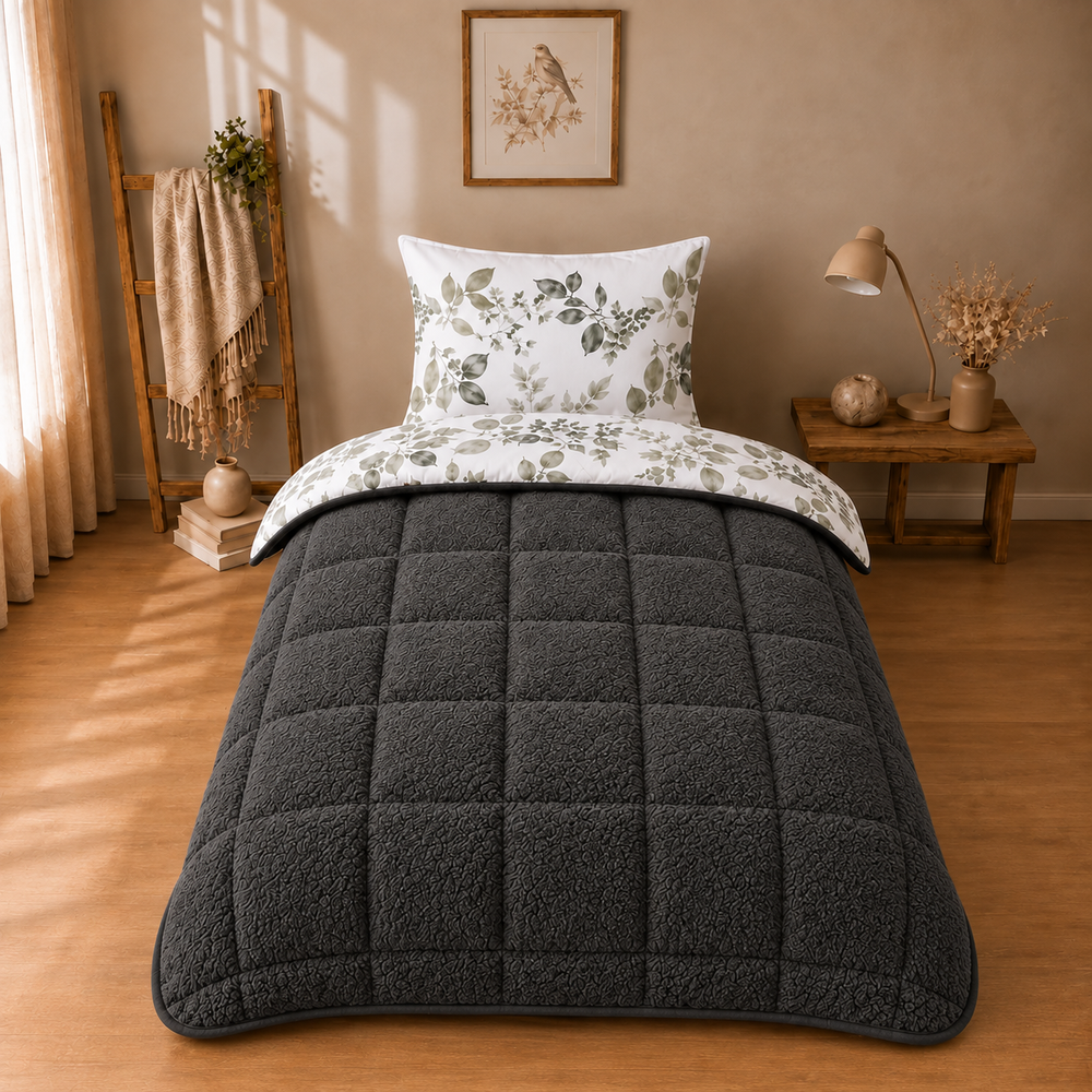 Decoware dekbed zonder overtrek Azura - Teddy - Katoen - Incl. Kussensloop - 140x220 cm
