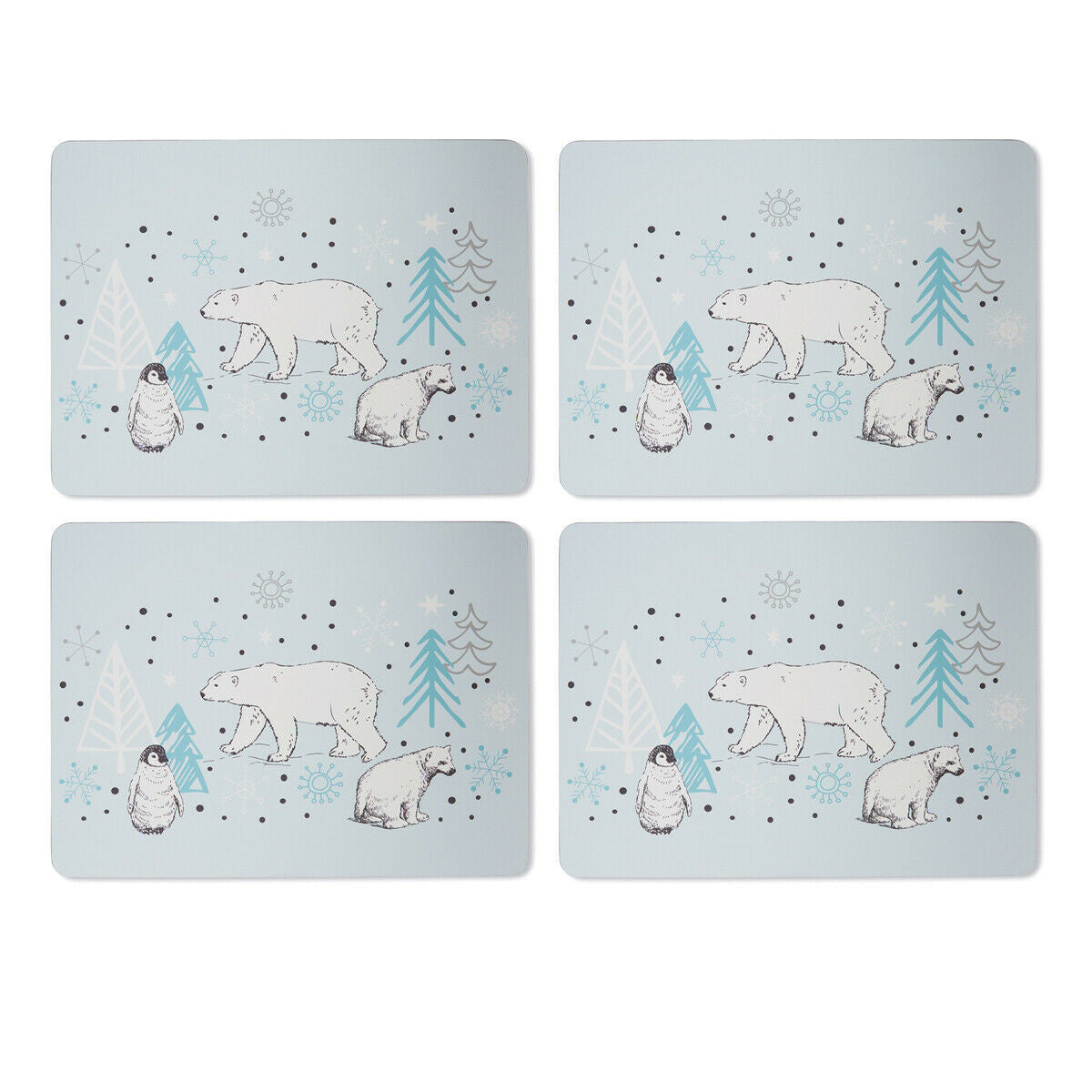 Placemats (Per 4 st) Frosty Winter Morning