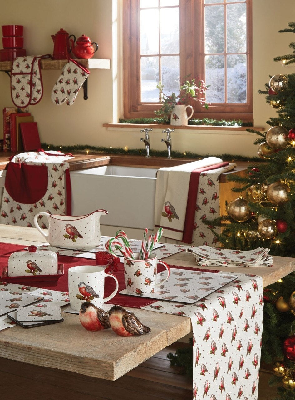 Placemats (Per 4 st) Red robin