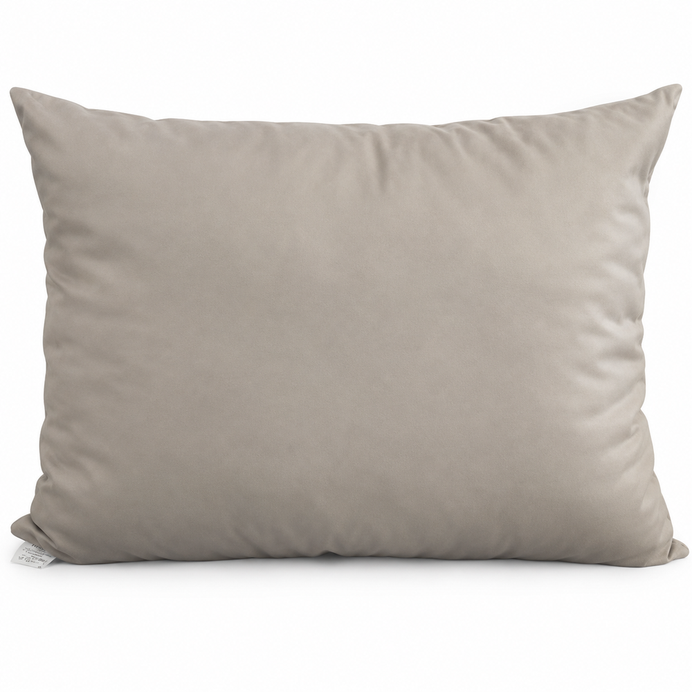 Gekleurd hoofdkussen 60x70cm - Taupe