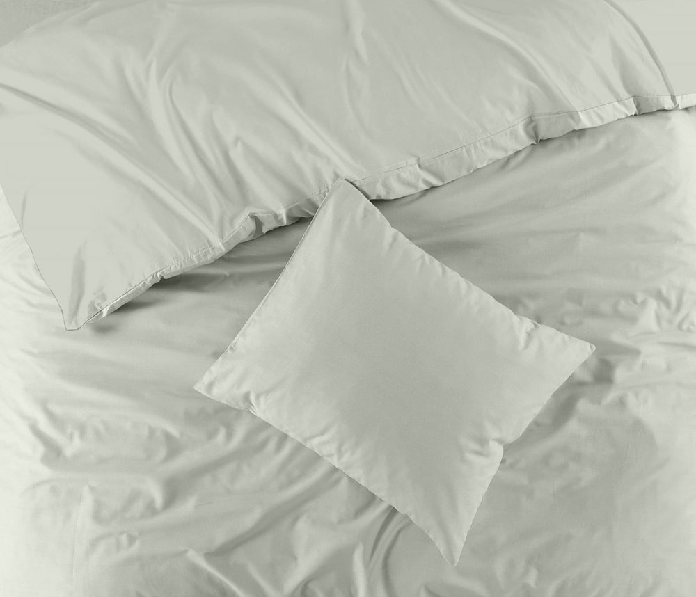 Day Dream dekbedovertrek effen - groen - katoen - lits-jumeaux (240x220 + 2st. 60x70 cm)