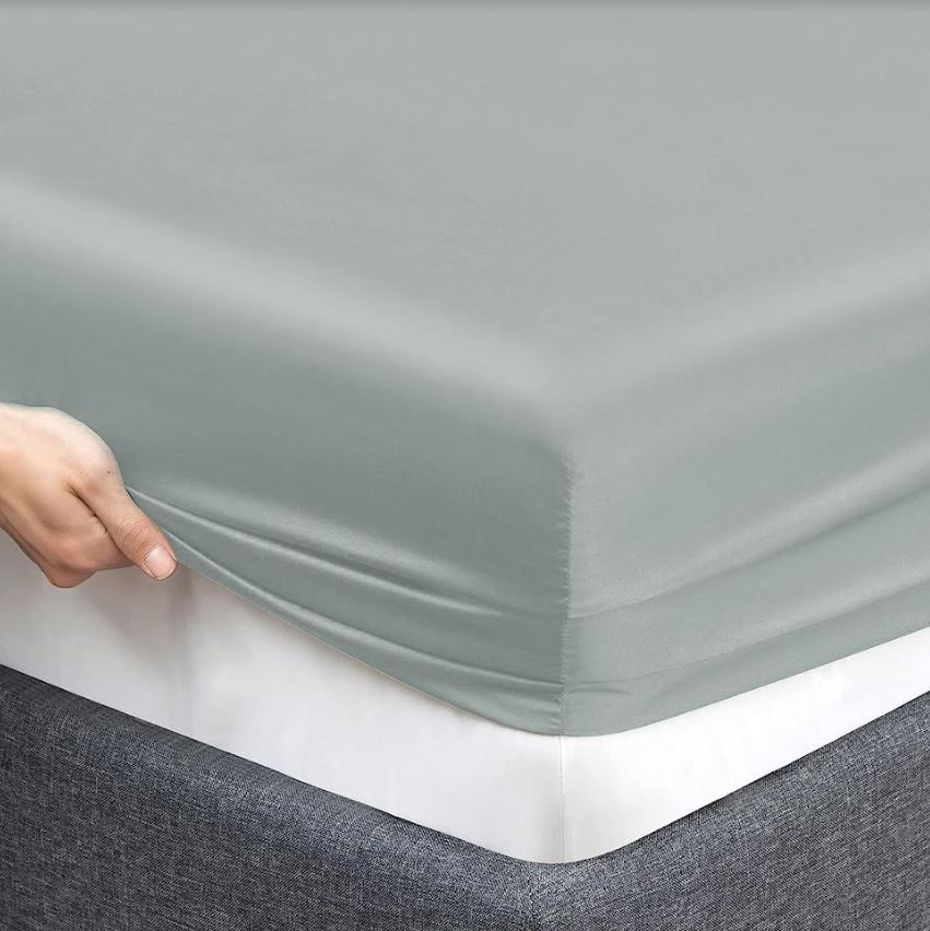 Decoware Glans satijn hoeslaken - 200x200 cm