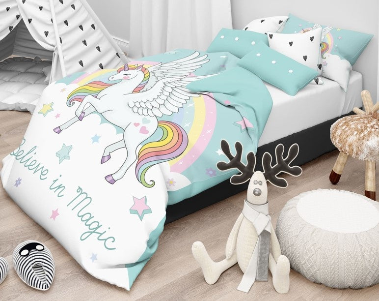 Decoware ledikant dekbedovertrek Believe in magic - katoen