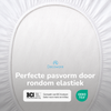 Hoeslaken ledikant - jersey - wit - 60x120 cm