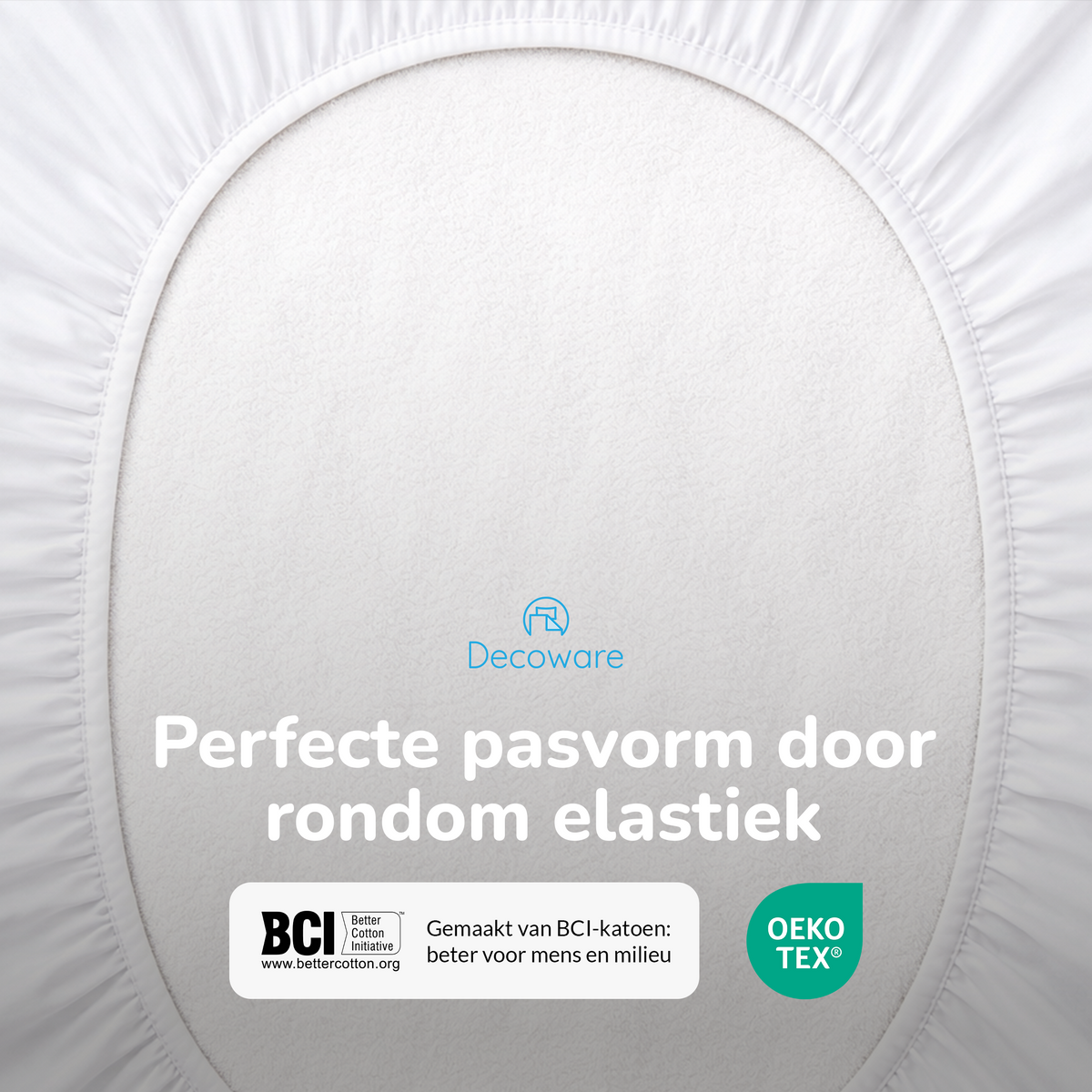 Hoeslaken ledikant - jersey - wit - 60x120 cm