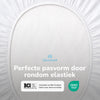 Hoeslaken peuter  - jersey - wit - 70x140/150 cm
