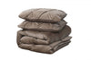 Sleeptime dekbedovertrek Pintuck - taupe - Velvet - 1-persoons (140x220 + 60x70 cm)