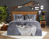 Good Morning dekbedovertrek Wolfie - flanel - lits-jumeaux (240x220 + 2 st. 60x70 cm)
