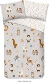Good Morning kinderdekbedovertrek Woody - katoen - 140x220 + 60x70 cm