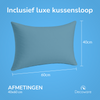 Decoware ledikant dekbedovertrek uni - blauw - katoen