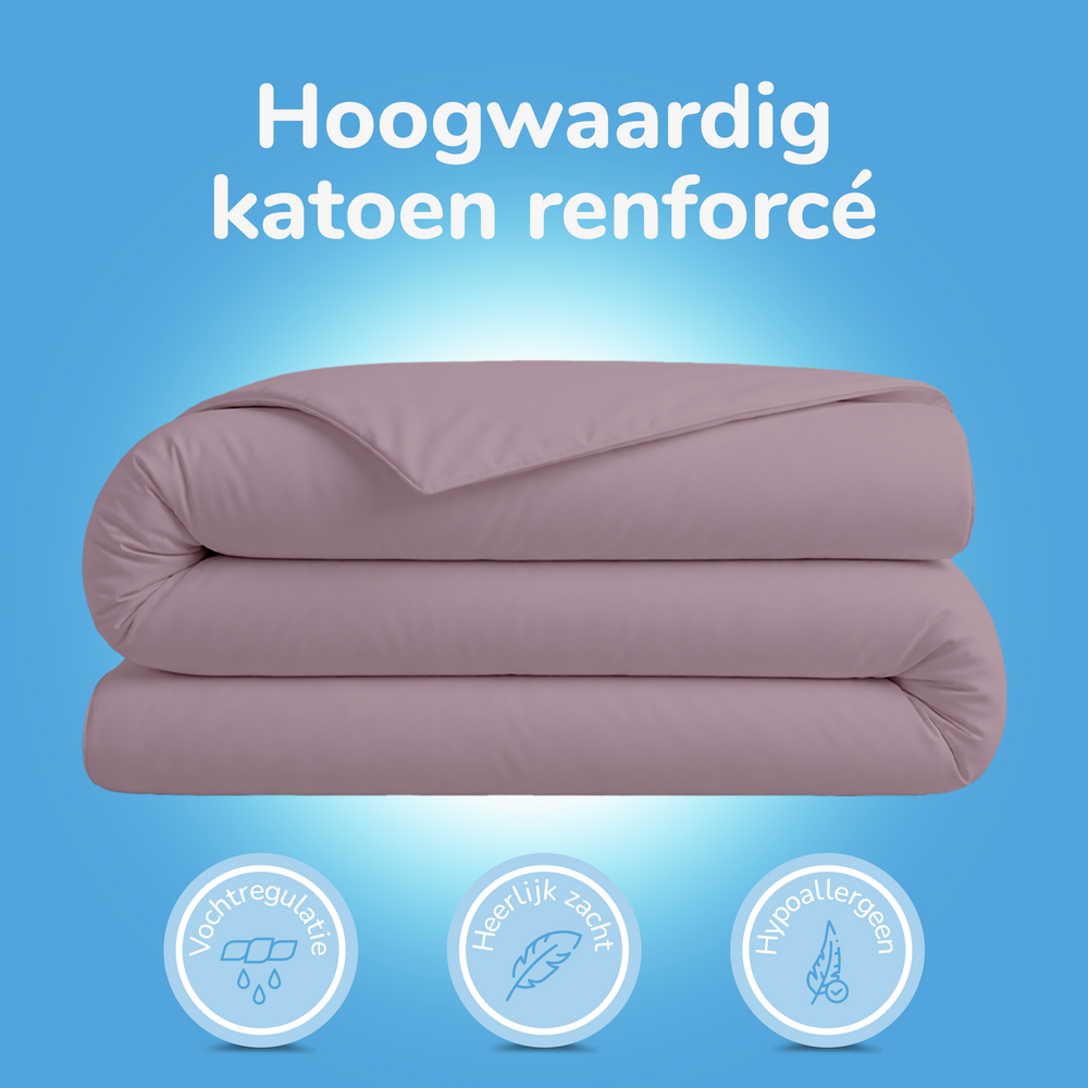 Decoware peuter dekbedovertrek uni - roze - katoen