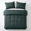Dreamhouse dekbedovertrek Stone Washed - Katoen - Donker groen