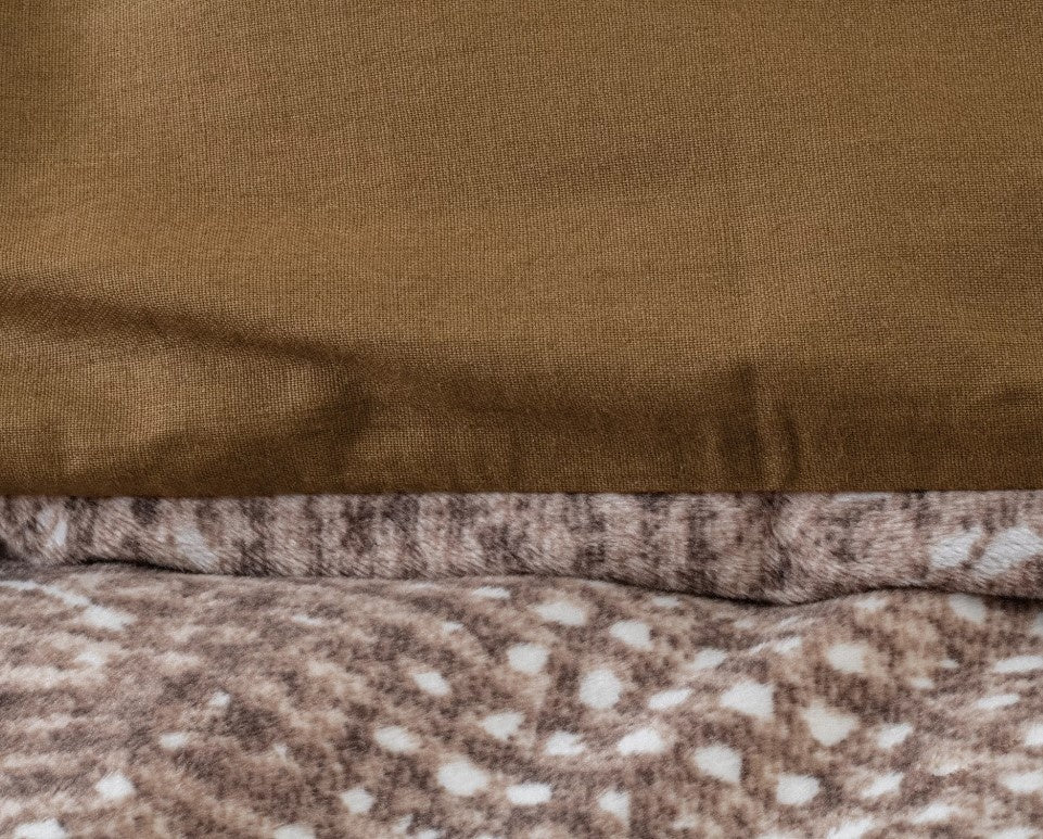 Velvet dekbedovertrek Aria bruin - signature