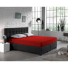 Hoeslaken - dubbel jersey - rood - 140x200/220 cm