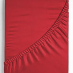 Hoeslaken - katoen - rood
