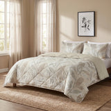 Dreamhouse Lazy dekbed zonder overtrek Gacho - Taupe - Katoen - Incl. kussenslopen