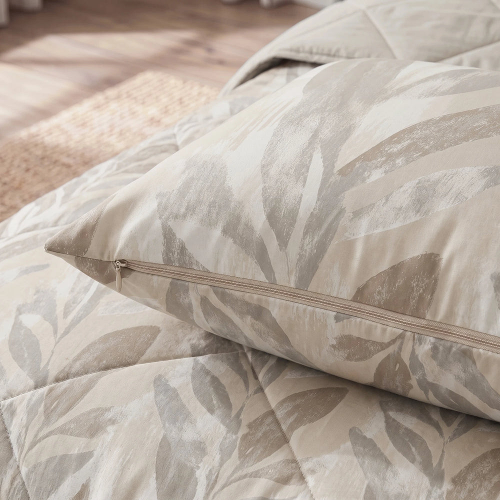 Dreamhouse Lazy dekbed zonder overtrek Gacho taupe kussensloop met rits