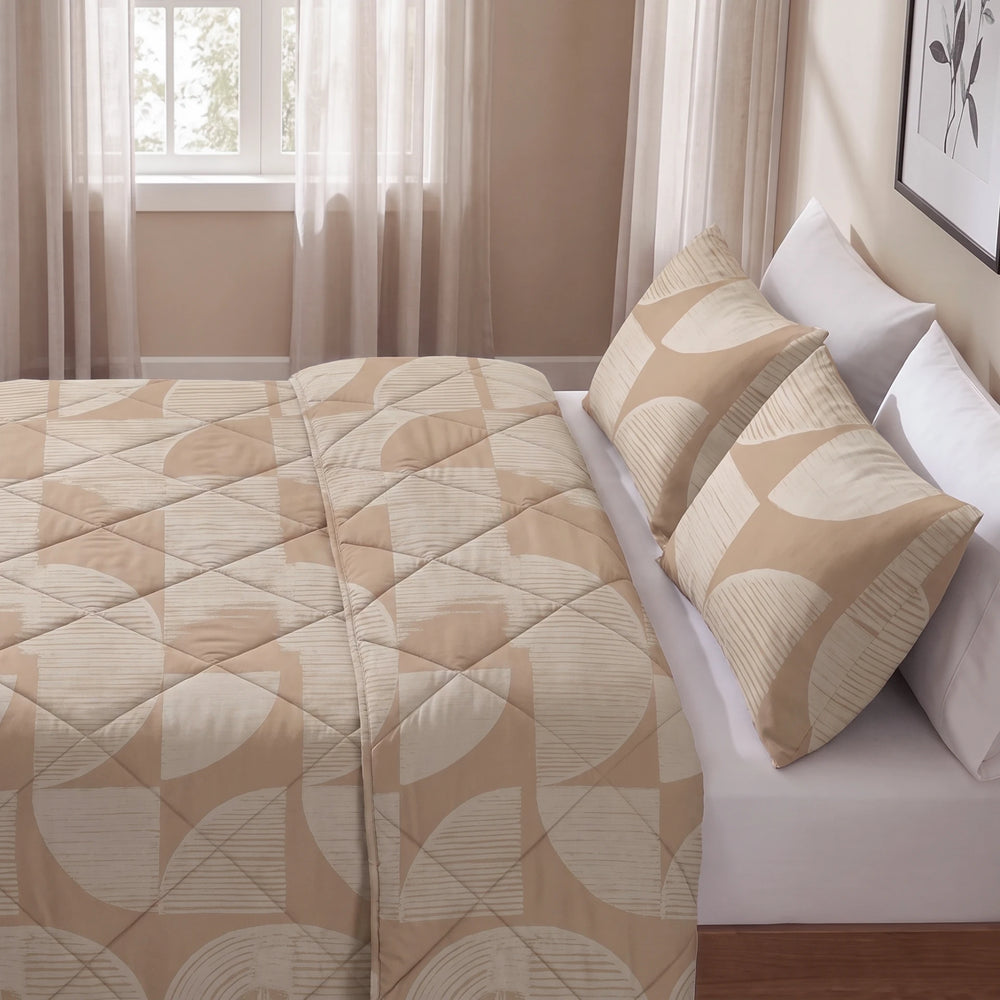 Dreamhouse Lazy dekbed zonder overtrek Modern Geo zand - foto 5