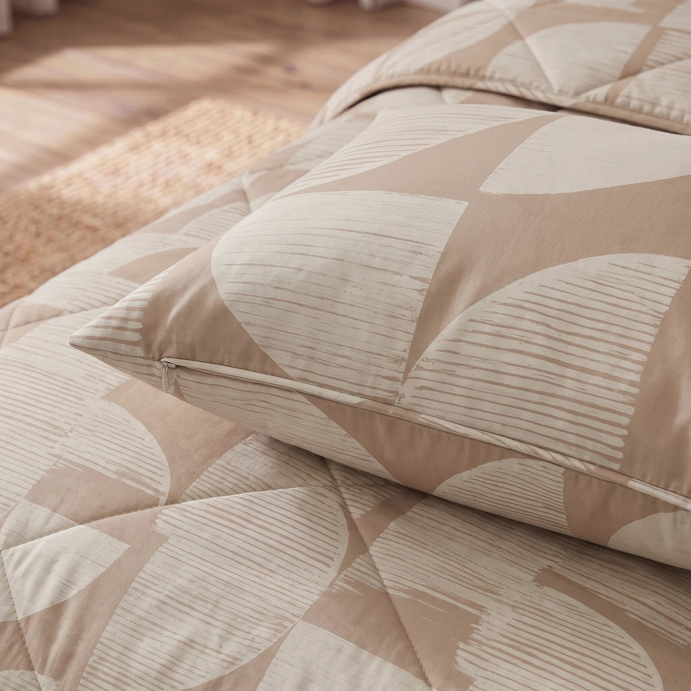 Dreamhouse Lazy dekbed zonder overtrek Modern Geo zand - foto 8