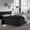 Topper hoeslaken - jersey - zwart