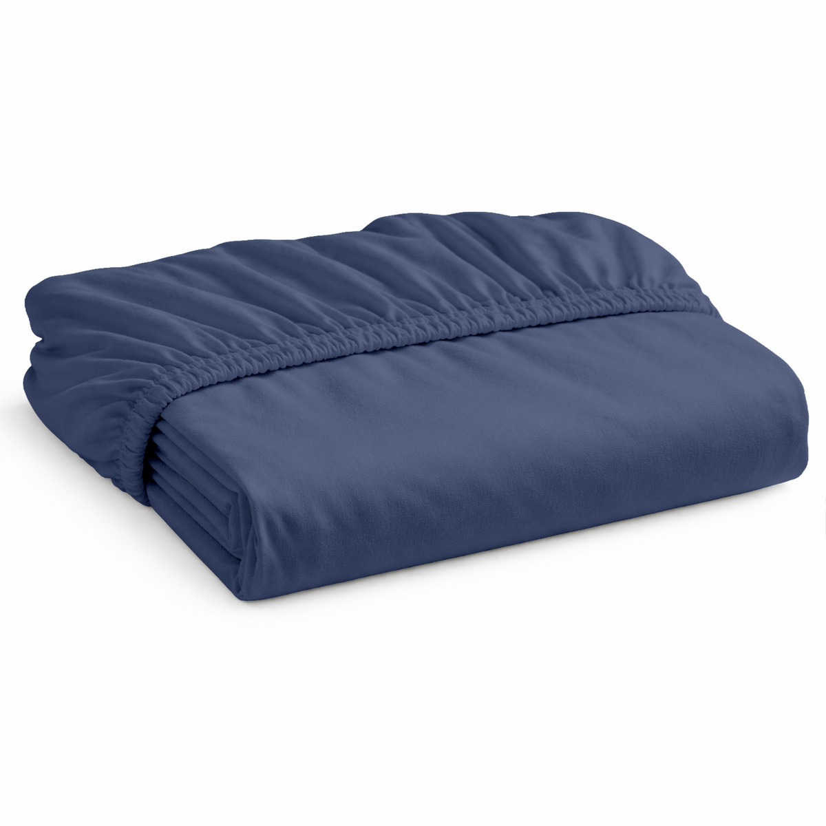 Hoeslaken - katoen  - denim blauw