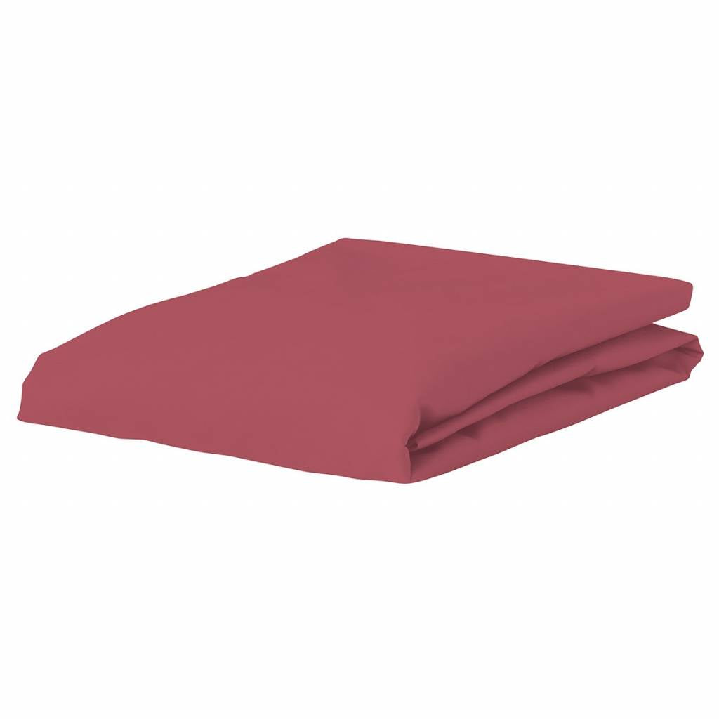 Hoeslaken - percal katoen - mauve - 90x210 cm