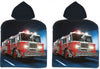 Badponcho met capuchon brandweerauto