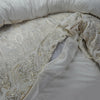 Fleece dekbedovertrek onderkant microvezel Art foil - creme - 1-persoons (140x220 + 60x70 cm)