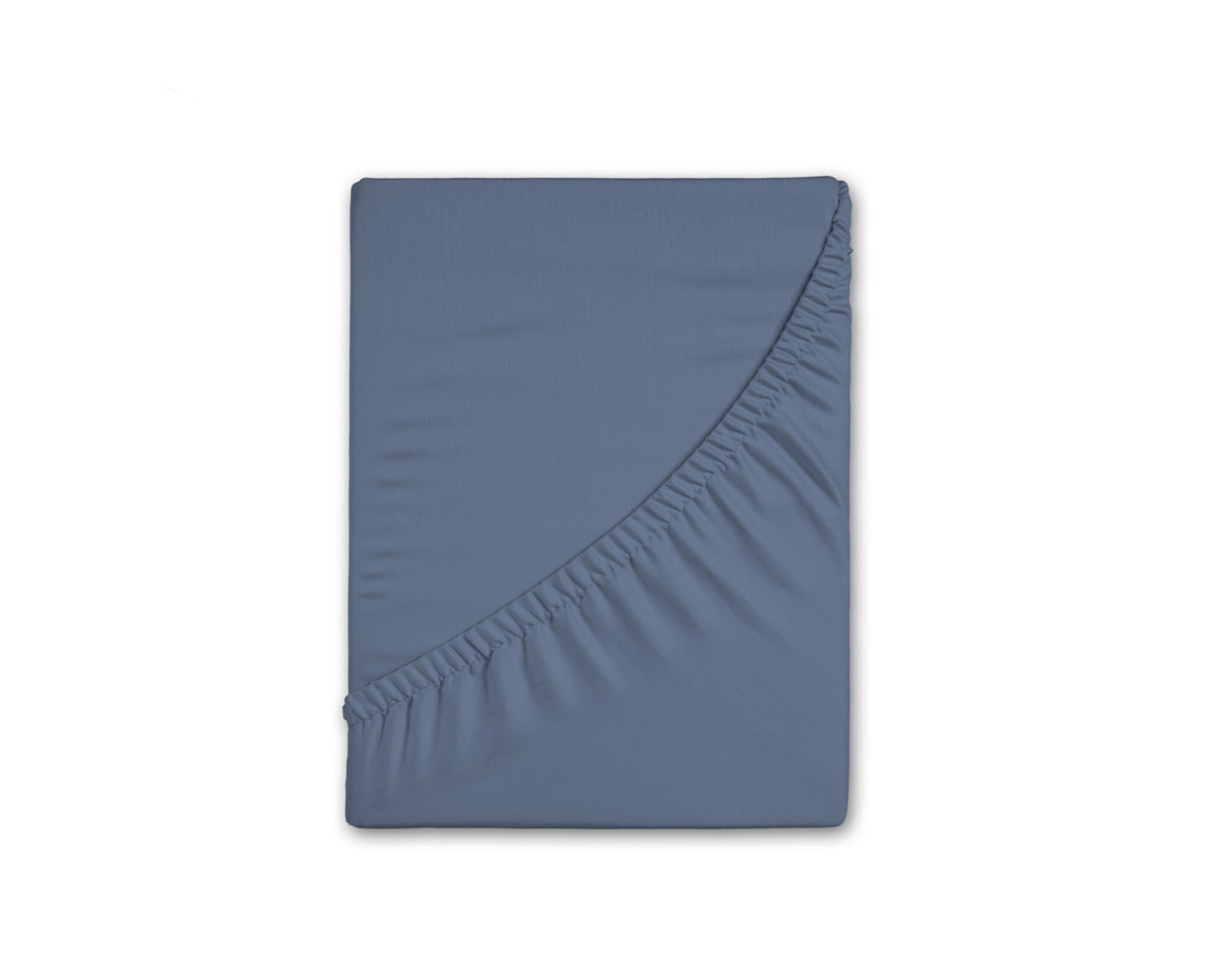 Hoeslaken - flanel - blauw