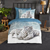 Good Morning dekbedovertrek Tijger - flanel - eenpersoons (140x220 + 60x70 cm)