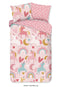Good Morning kinderdekbedovertrek Unicorn pink - flanel