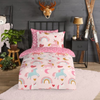 Good Morning kinderdekbedovertrek Unicorn pink - flanel