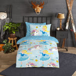 Good Morning kinderdekbedovertrek Unicorn prinses - flanel