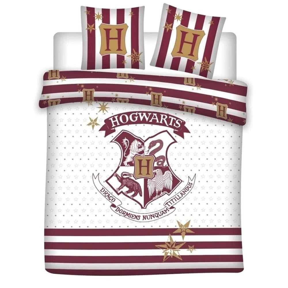 Harry Potter dekbedovertrek Hogwarts red - katoen