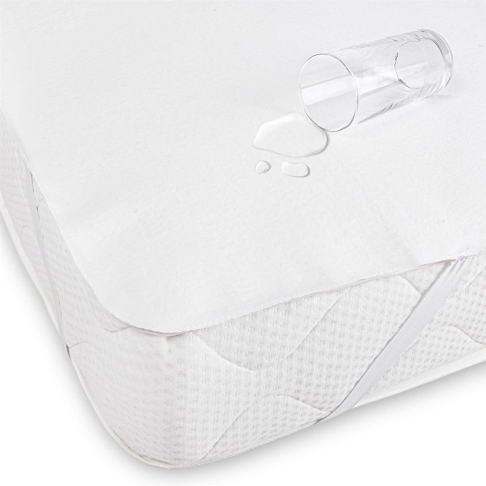 Hoeslaken molton protector wit
