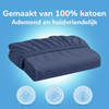 Hoeslaken - katoen  - denim blauw