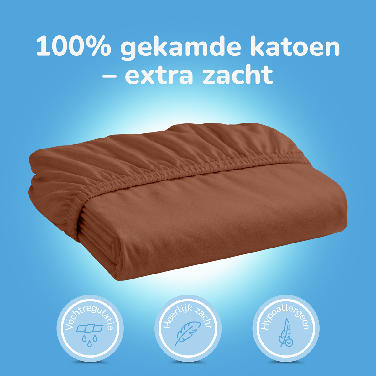 Hoeslaken - Katoen  - Terra