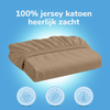 Hoeslaken - jersey - zand