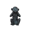 Decoratieve aap - hoogte 30cm - zwart keramiek