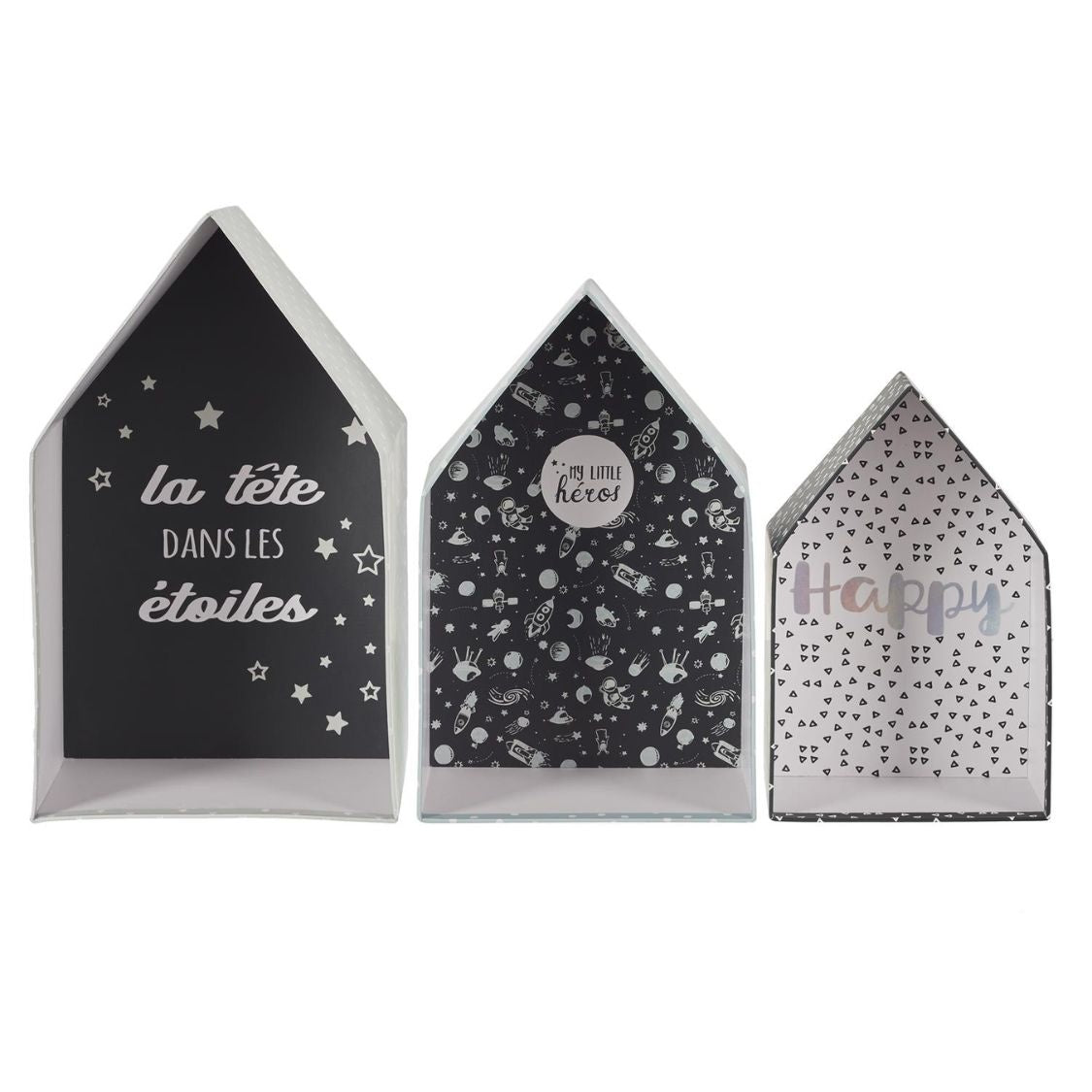 My Little Heroes - set van 3 nestkastjes voor kinderkamer