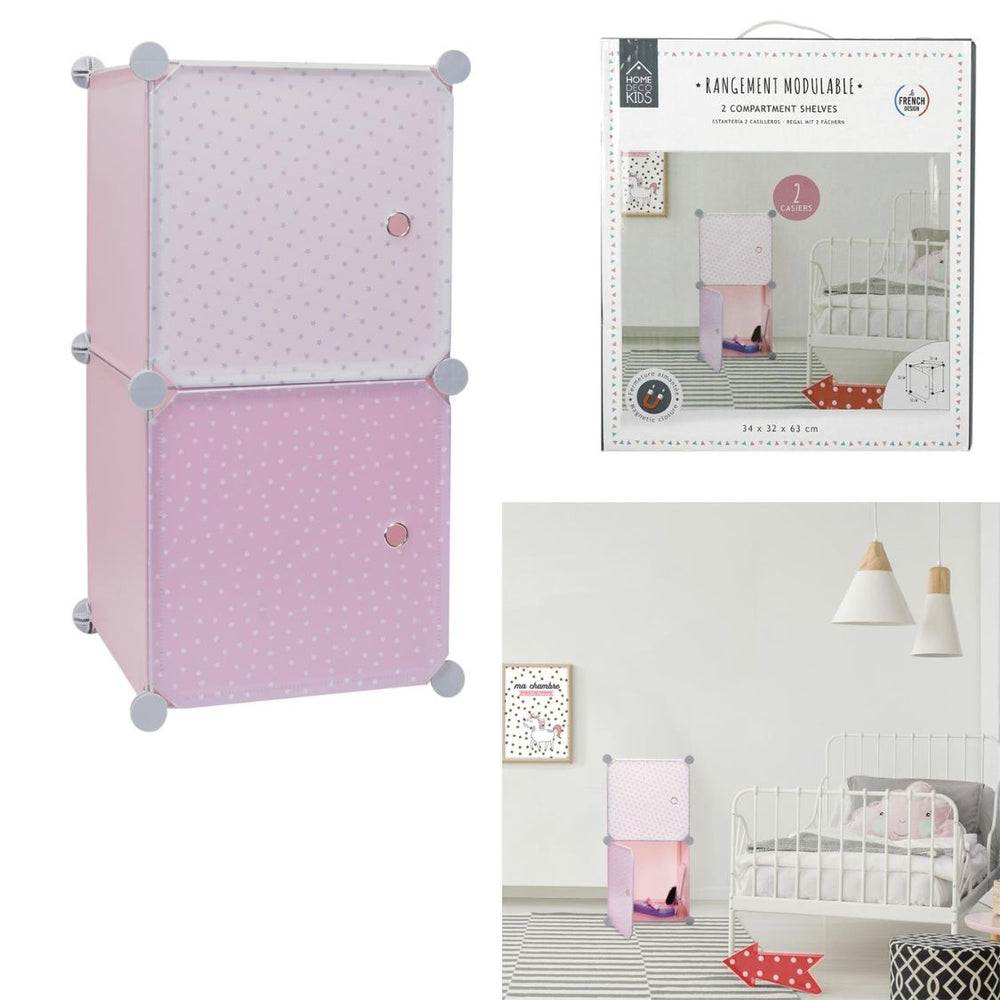 Opbergkubus - 2 stuks 30x30 cm - roze